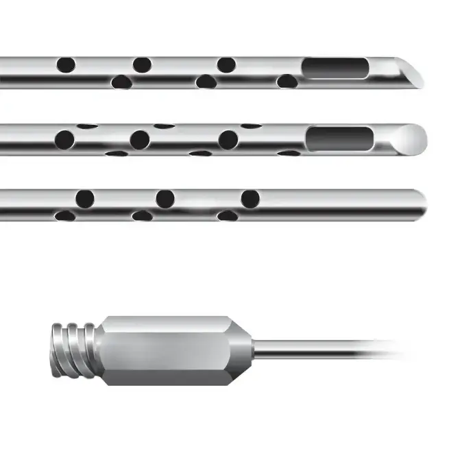 liposuction cannulas with luer lock fitting