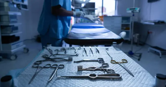 surgical instruments in operation theatre