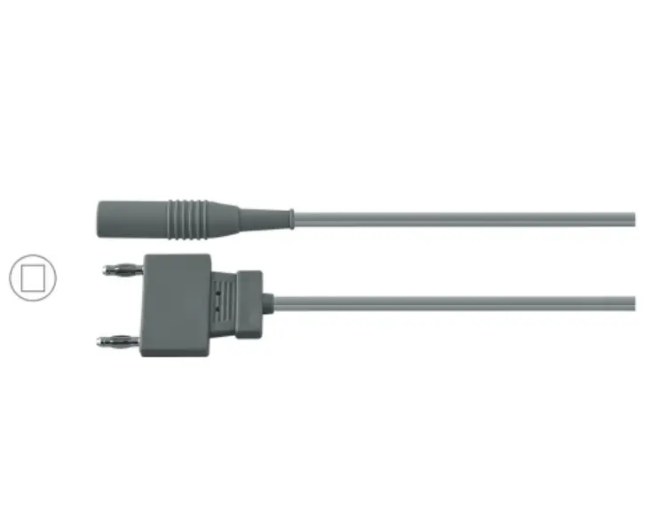 Silicone Bipolar Cable Reusable – European Flat Plug / Valleylab Connector