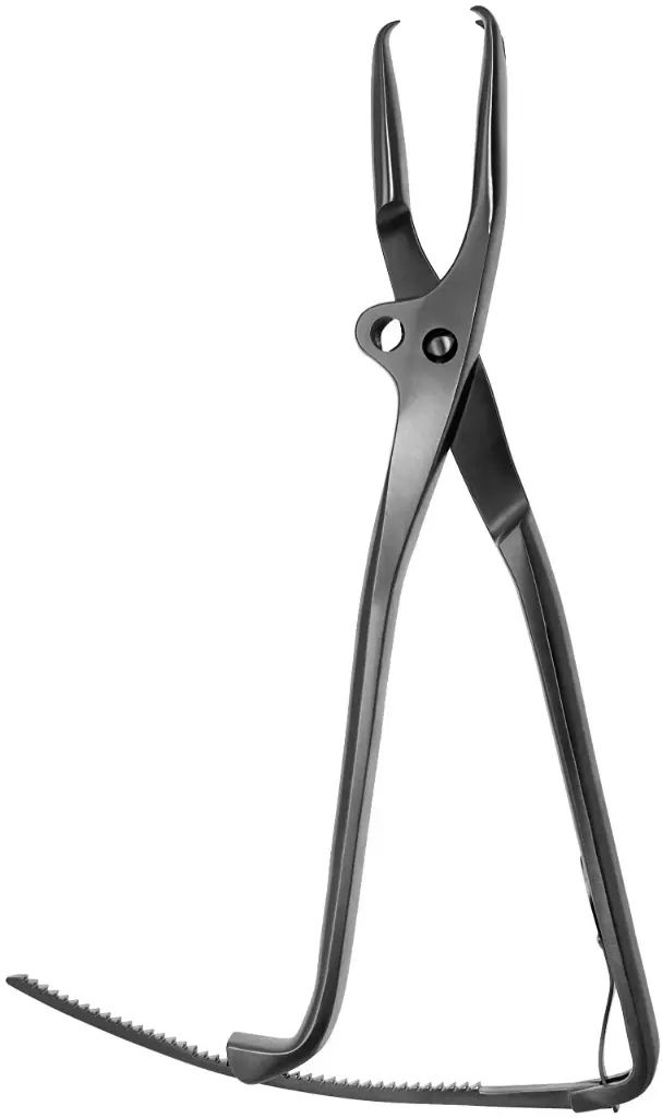 Bishop Bone Forceps 12 1/2″ Adjustable Jaw with Ratchet