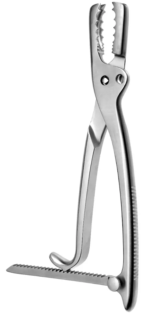 Pinza Farabeuf Lambotte 10″ con Mandíbula Ajustable y Cremallera