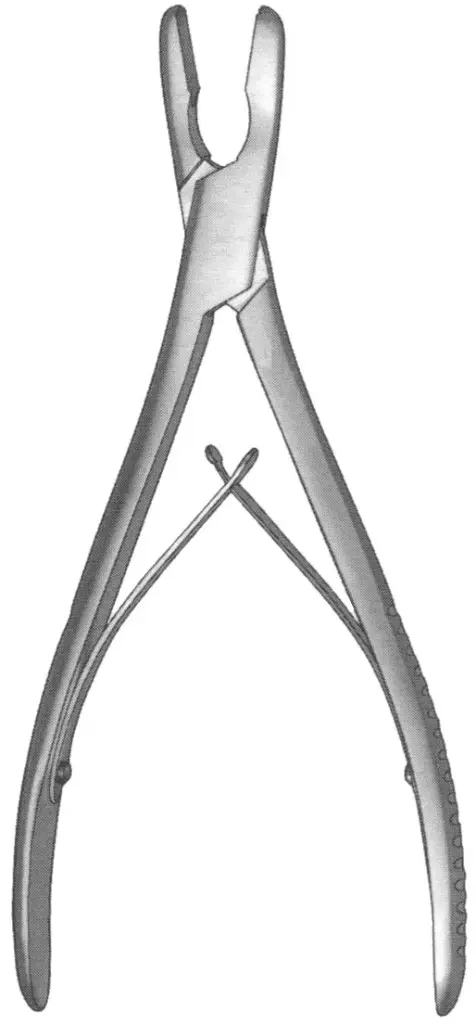 Rongeur Adson 8″, 7mm Acción Simple