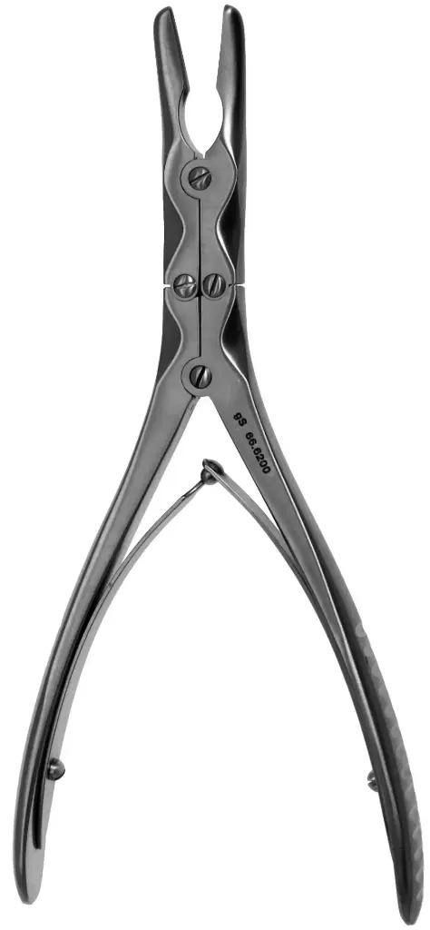 Beyer Rongeur 7″, Curved 3mm Double Action