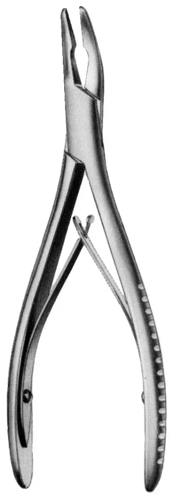 Hartmann Rongeur 7 1/4″ Curved, 4mm Single Action