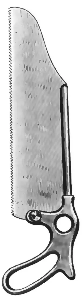 Sierra de Amputación Satterlee 13″ con Hoja de 10″ de Acero Inoxidable y Mango Cromado en Anillo
