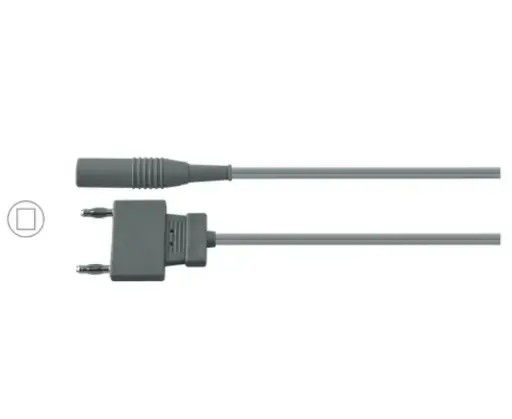 Silicone Bipolar Cable Reusable – European Flat Plug / Valleylab Connector