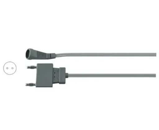 Silicone Bipolar Cable Reusable – USA 2-Pin Plug / Valleylab Connector