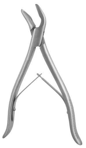 Bacon Cranial Rongeur 8″, Angled 5mm Single Action