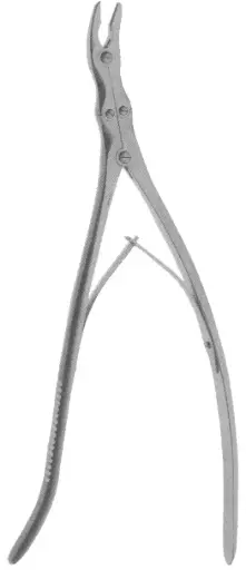 Dale Rongeur 14″, Curved 3mm Double Action